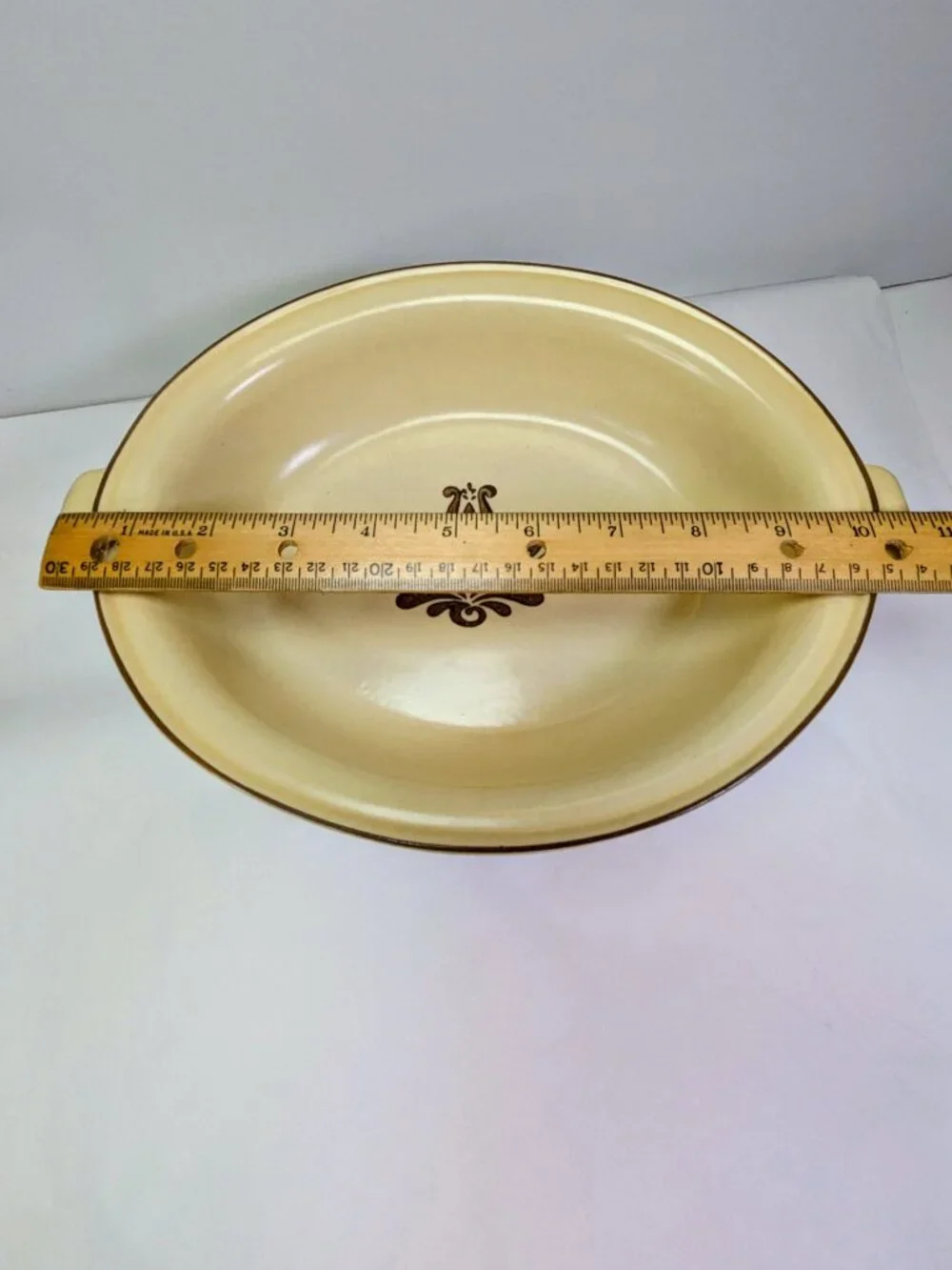 Pfaltzgraff Village Oval Steak (3) Platters / Bakers TESTED & RING TRUE Nesting